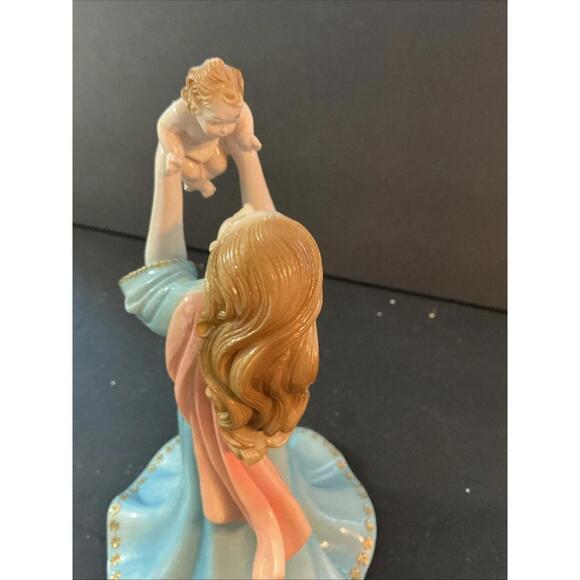 ROMAN FARO A. LUCCHESI MOTHER AND CHILD SCULPTURE FIGURINE 8.5” Hand painted - Picture 11 of 16